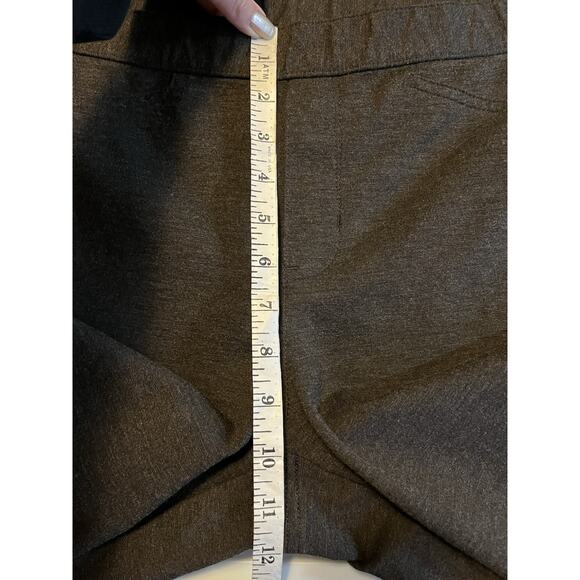 J. Jill Ponte Slim Leg Pant Women’s Medium Gray Mid-Rise Pull-On Stretch Knit - Picture 9 of 10